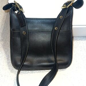 Coach Black Leather Shoulder Bag
